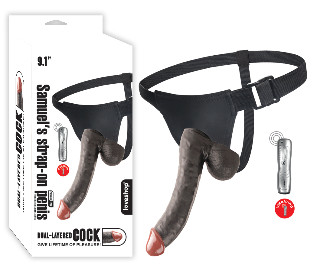 SAMUEL STRAP-ON VİBRATİNG - LS093-BLS-BLACK