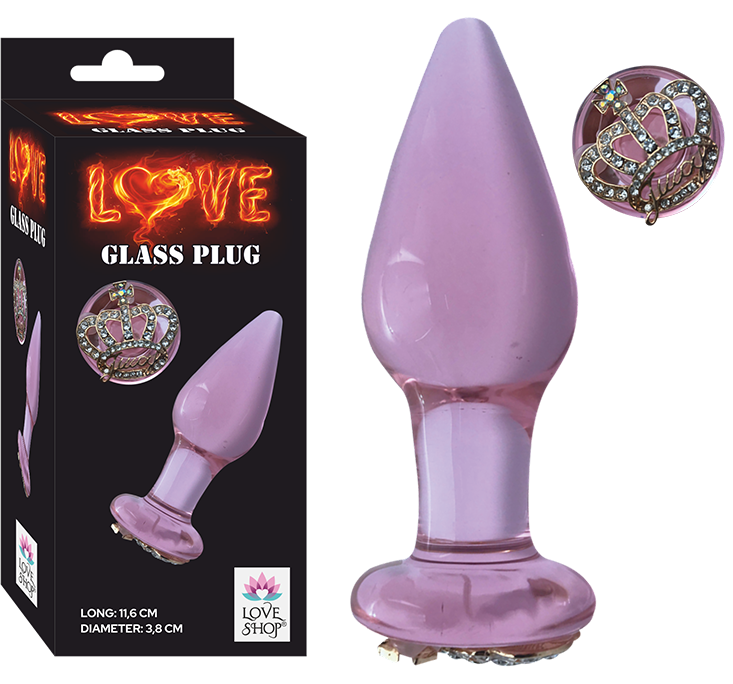 LOVE GLASS PLUG - LS-HT09A