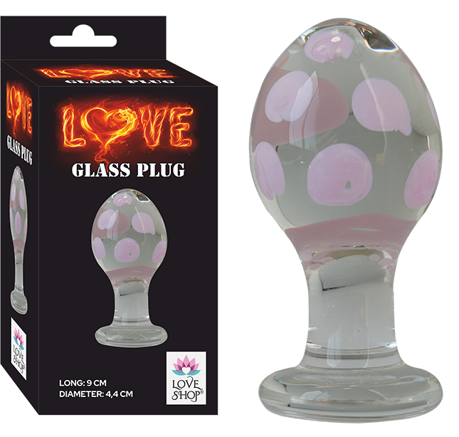 LOVE GLASS PLUG - LS-573-G