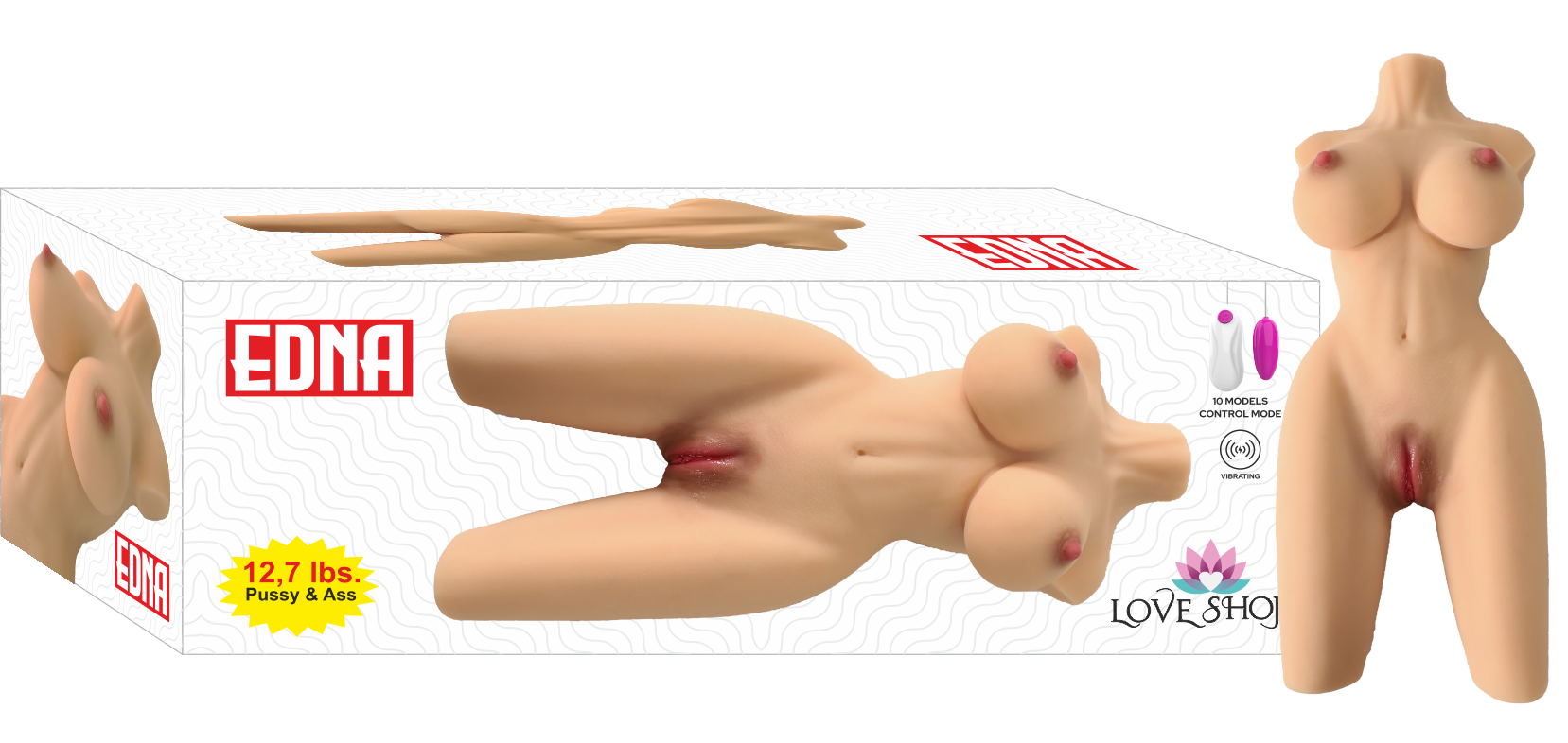 EDNA MASTÜRBATÖR 6 KG  USB ŞARJ-SESLİ TİTREŞİM - LS-00721