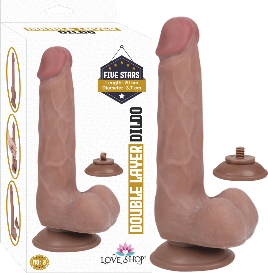 DOUBLE LAYER DİLDO - LS-ZZ-004