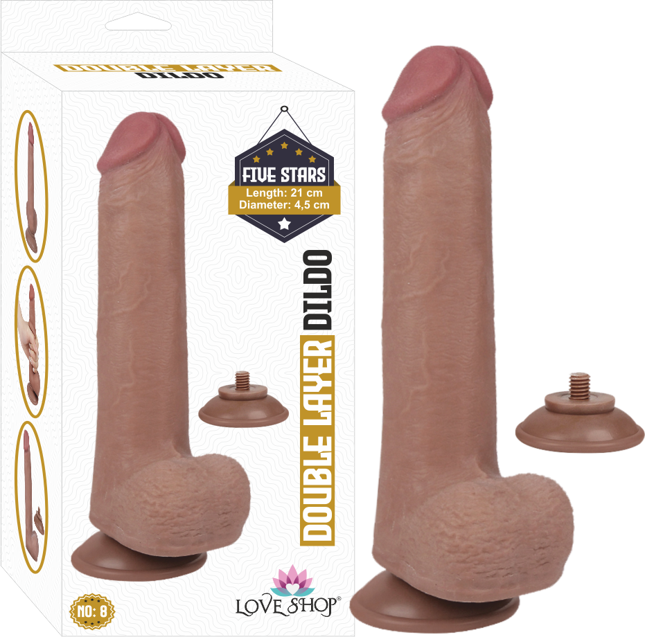 DOUBLE LAYER DİLDO - LS-310003